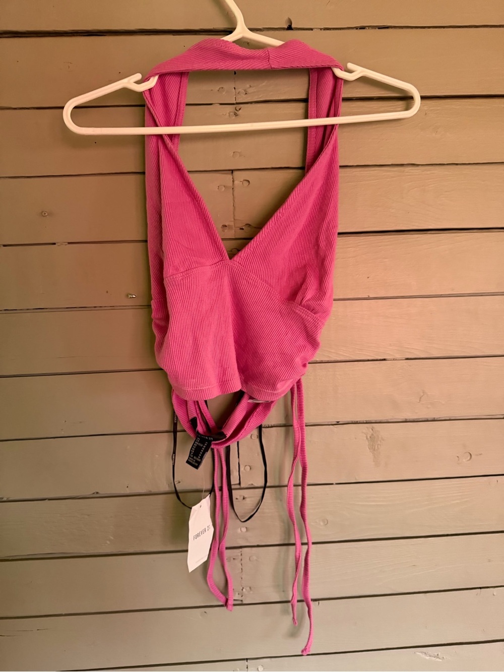 NWT forever 21 pink crop top